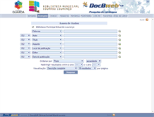 Tablet Screenshot of catalogo.bmel.pt